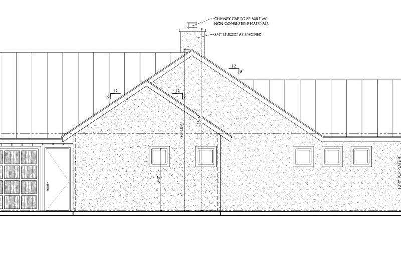 Dream House Plan - Exterior - Other Elevation 1 for Modern House Plan #1110-27 - 3 bed, 3 bath