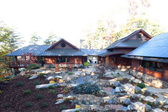 Exterior - Front Elevation for Craftsman House Plan #454-14 - 4 bed, 4.5 bath