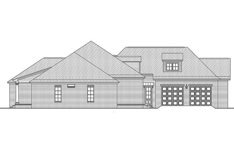 Home Plan - Left Side Elevation