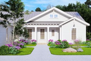 Ranch Exterior - Front Elevation Plan #54-541