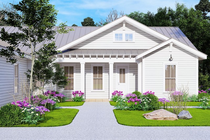 House Blueprint - Ranch Exterior - Front Elevation Plan #54-541