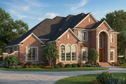 European Style House Plan - 5 Beds 5 Baths 3692 Sq/Ft Plan #17-452 Exterior 