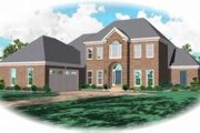 European Style House Plan - 3 Beds 3 Baths 3207 Sq/Ft Plan #81-1134 