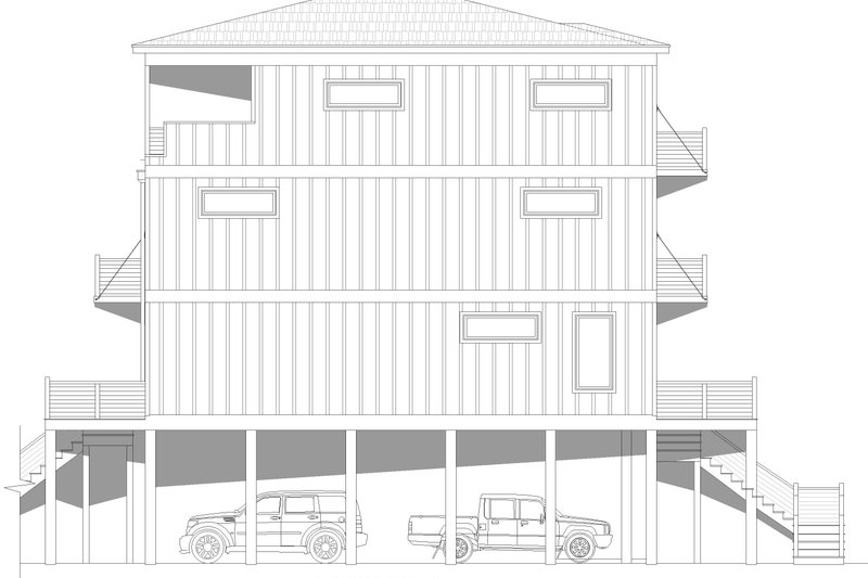 Home Plan - Exterior - Other Elevation for Modern House Plan #932-1213 - 3 bed, 3.5 bath