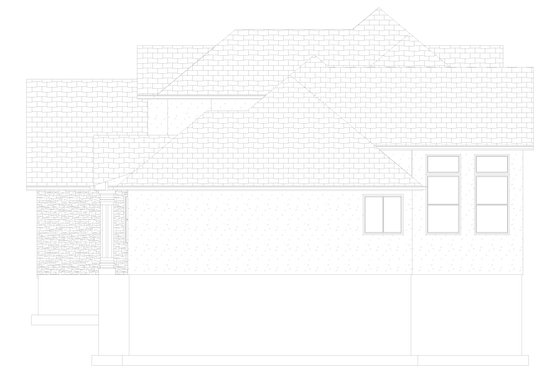 Exterior - Other Elevation 2 for Traditional House Plan #1060-62 - 3 bed, 2.5 bath