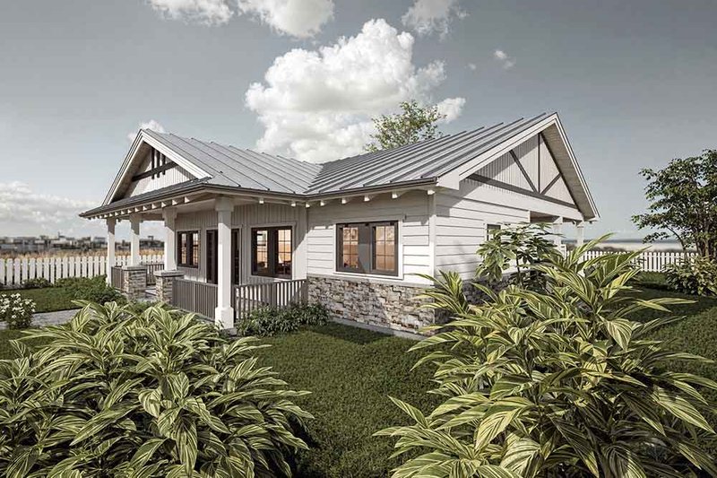 Home Plan - Exterior - Other Elevation 1 for Cottage House Plan #1101-44 - 2 bed, 1.5 bath