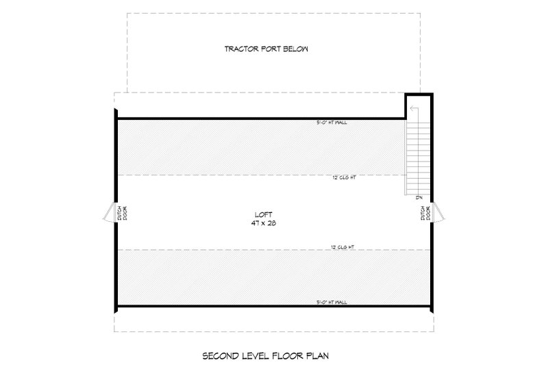 Dream House Plan - Floor Plan - Upper Floor for Country House Plan #932-379, 0 bath