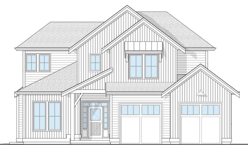 Home Plan - Exterior - Front Elevation 4 for Farmhouse House Plan #1114-95 - 4 bed, 2.5 bath