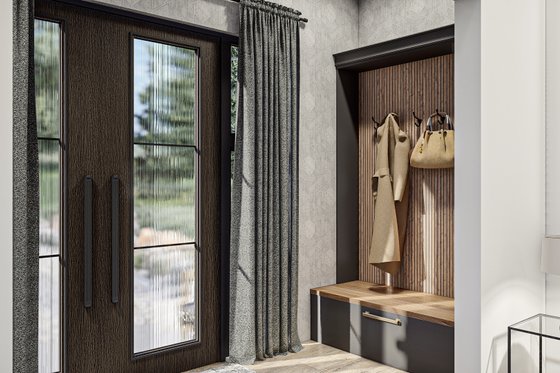 Interior - Entry for Modern House Plan #455-540 - 1 bed, 1 bath