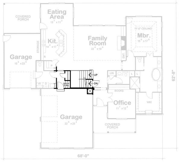 Home Plan - Craftsman Floor Plan - Other Floor Plan #20-1825