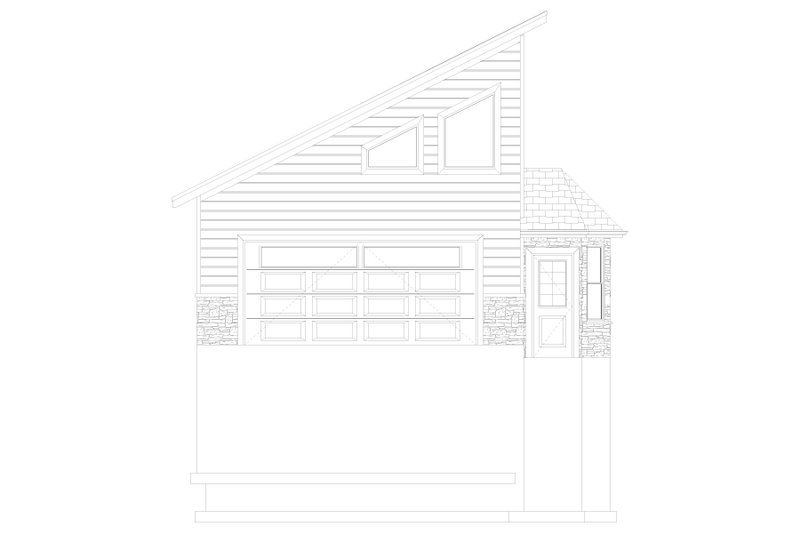 Dream House Plan - Exterior - Front Elevation 4 for Modern House Plan #1060-72, 0 bath