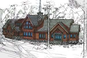 Craftsman Exterior - Front Elevation Plan #921-1