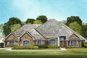 Traditional Exterior - Front Elevation Plan #65-101