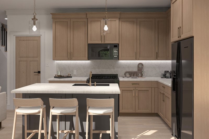 House Design - Interior - Kitchen for Farmhouse House Plan #455-402 - 3 bed, 2.5 bath