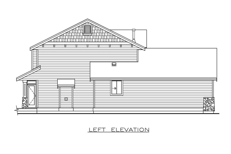 House Blueprint - Exterior - Other Elevation for Country House Plan #1100-179 - 3 bed, 2.5 bath