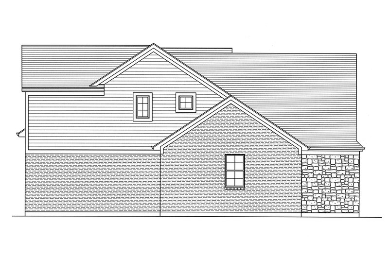 Dream House Plan - Left Side Elevation