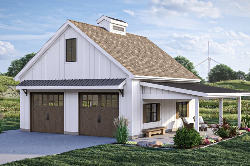 Home Plan - Exterior - Other Elevation for Farmhouse House Plan #455-476, 0 bath