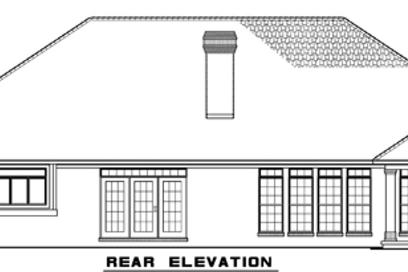 Dream House Plan - Exterior - Rear Elevation for Traditional House Plan #17-3295 - 4 bed, 3 bath