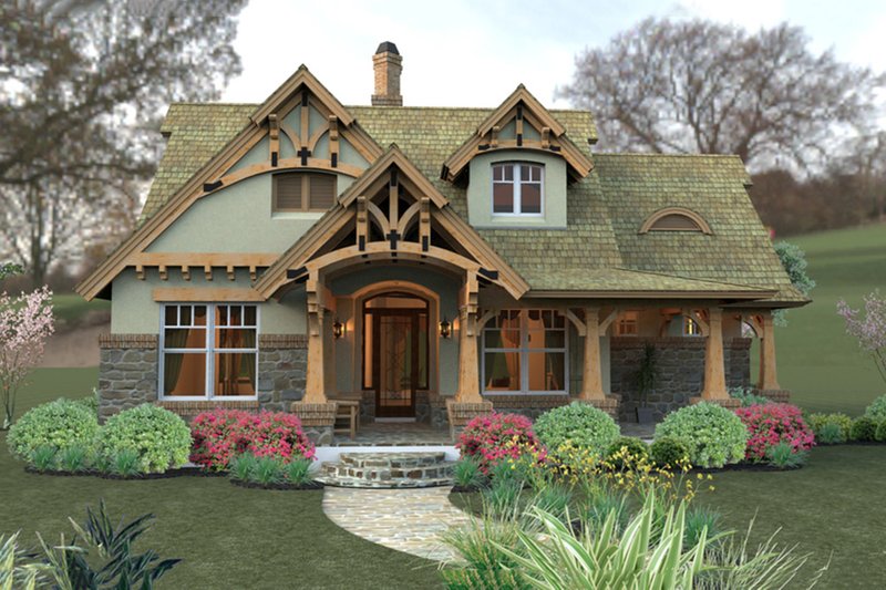 House Blueprint - Storybook craftsman cottage - 1400sft 