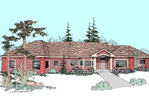 Traditional Exterior - Front Elevation Plan #60-443