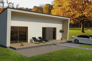 Contemporary Exterior - Front Elevation Plan #906-9
