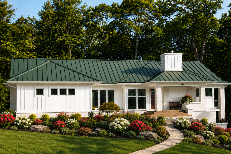 Architectural House Design - Exterior - Front Elevation 3 for Farmhouse House Plan #928-461 - 3 bed, 2 bath