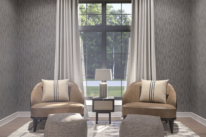 House Blueprint - Interior - Family Room 3 for Traditional House Plan #455-775 - 4 bed, 3.5 bath