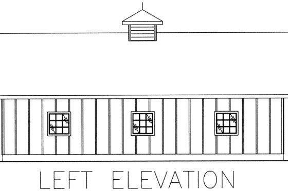 Exterior - Other Elevation for Traditional House Plan #117-308, 0 bath