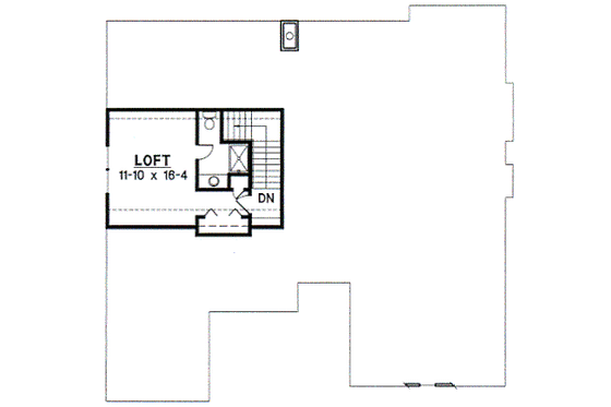 Floor Plan - Upper Floor for Traditional House Plan #67-680 - 4 bed, 3 bath