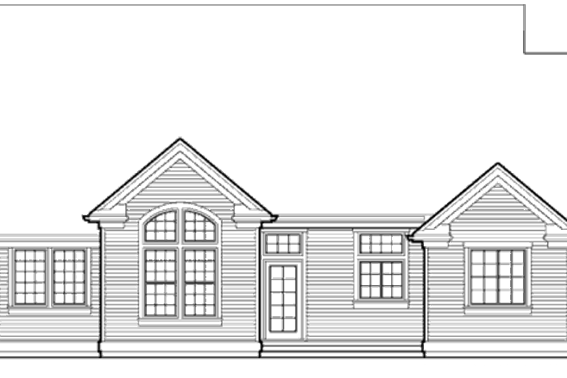 Home Plan - Exterior - Rear Elevation for Traditional House Plan #48-273 - 3 bed, 2 bath