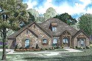 European Style House Plan - 3 Beds 3.5 Baths 2998 Sq/Ft Plan #17-2501 