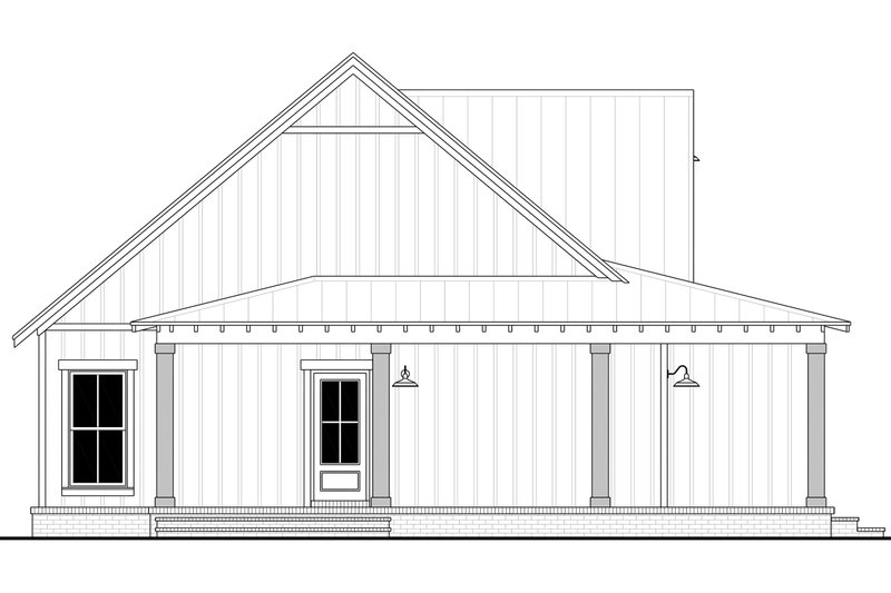 House Blueprint - Exterior - Other Elevation for Country House Plan #430-440 - 2 bed, 2 bath