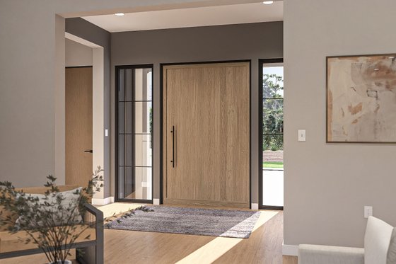 Interior - Entry for Modern House Plan #455-369 - 3 bed, 2.5 bath