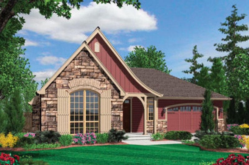 Dream House Plan - Cottage Exterior - Front Elevation Plan #48-278