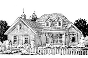 Traditional Exterior - Front Elevation Plan #20-1360
