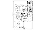 European Style House Plan - 3 Beds 3 Baths 2782 Sq/Ft Plan #20-2437 
