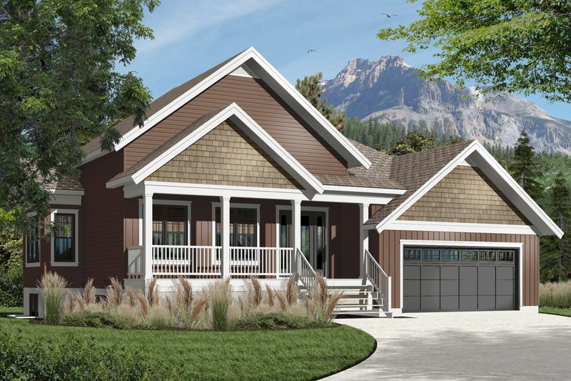 Architectural House Design - Exterior - Front Elevation 3 for Country House Plan #23-2536 - 4 bed, 3 bath