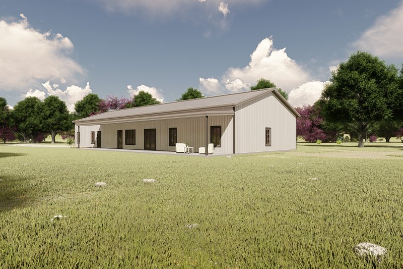 House Blueprint - Exterior - Other Elevation 1 for Barndominium House Plan #1107-47 - 4 bed, 3.5 bath