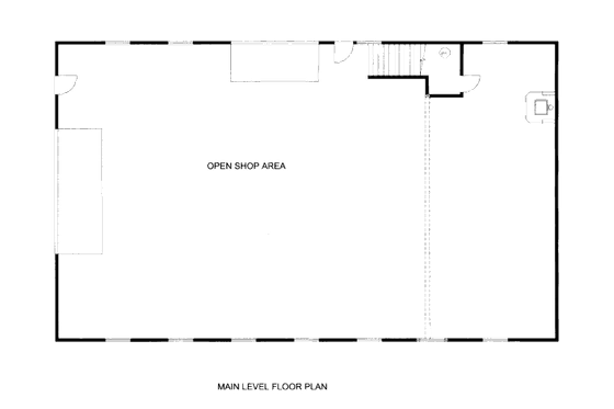 Floor Plan - Main Floor for Traditional House Plan #117-657, 0 bath