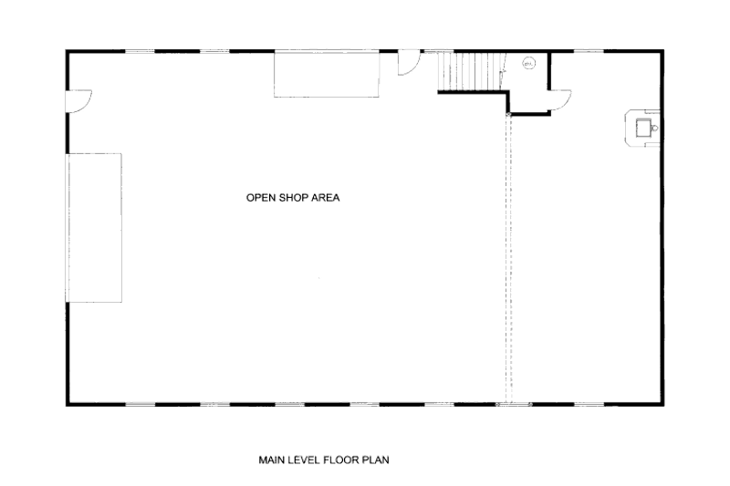 Architectural House Design - Floor Plan - Main Floor for Traditional House Plan #117-657, 0 bath