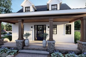 Exterior - Covered Porch for Craftsman House Plan #1094-17 - 3 bed, 2.5 bath