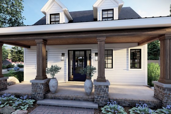 Exterior - Covered Porch for Craftsman House Plan #1094-17 - 3 bed, 2.5 bath