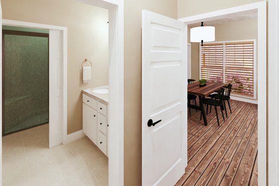 Interior - Master Bathroom for Craftsman House Plan #44-234 - 3 bed, 2 bath
