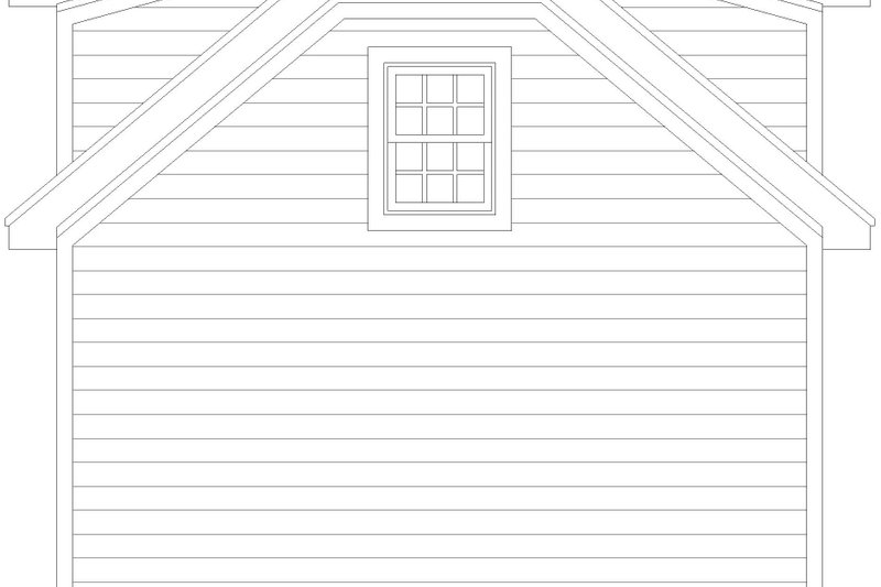 House Design - Exterior - Rear Elevation for Country House Plan #932-979, 0 bath
