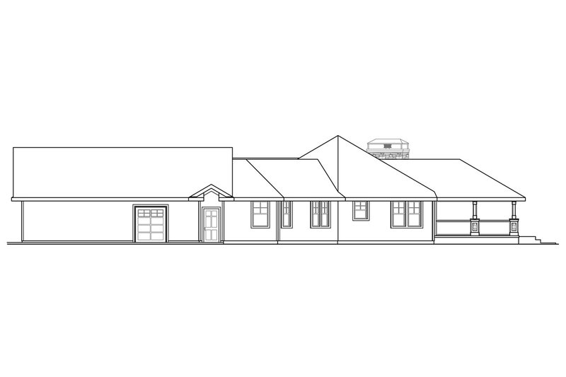 House Blueprint - Exterior - Other Elevation 1 for Country House Plan #124-915 - 3 bed, 2.5 bath