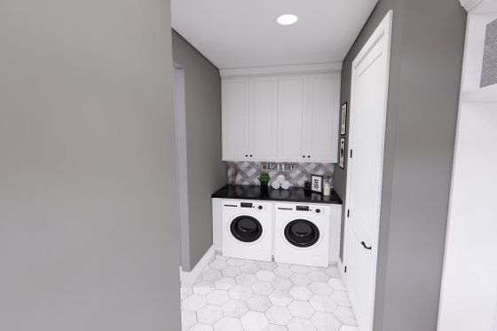 Interior - Laundry for Farmhouse House Plan #51-1248 - 4 bed, 3 bath