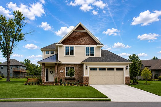 Exterior - Front Elevation 3 for Bungalow House Plan #20-1230 - 3 bed, 2.5 bath