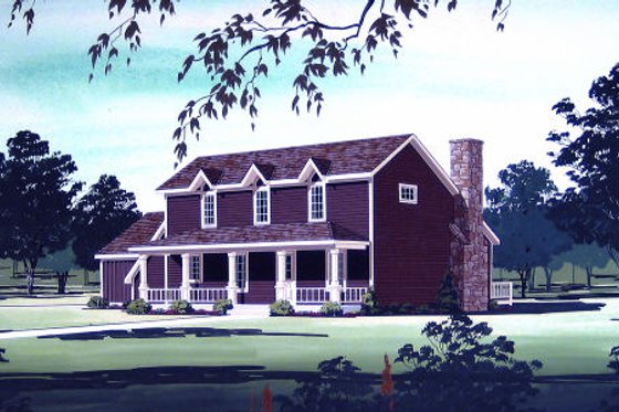 Exterior - Other Elevation 1 for Country House Plan #45-318 - 3 bed, 2 bath
