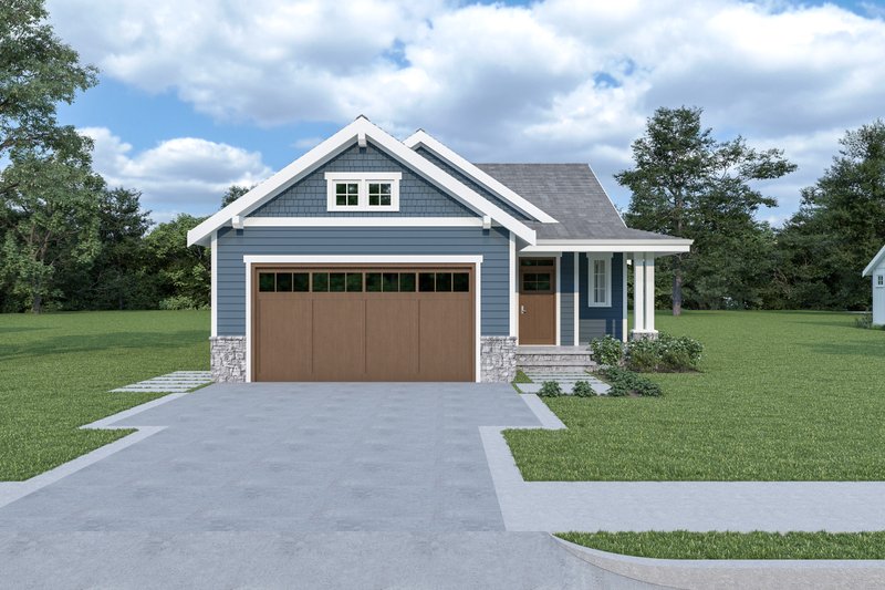 Dream House Plan - Craftsman Exterior - Front Elevation Plan #1070-79