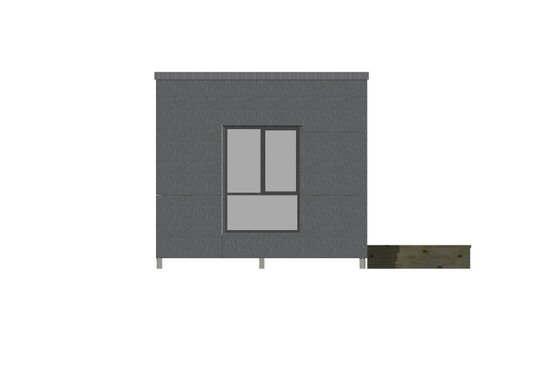 Exterior - Other Elevation 2 for Modern House Plan #549-37 - 1 bed, 1 bath